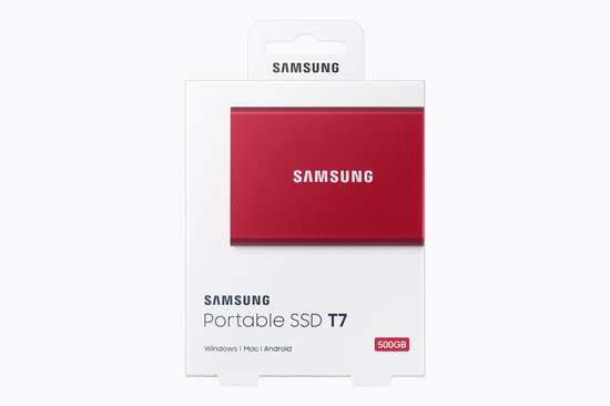 Samsung Portable SSD T7 500GB - Rood