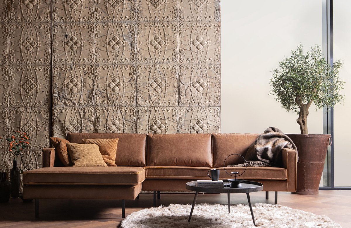 BePureHome Rodeo Hoekbank Links - Oranje