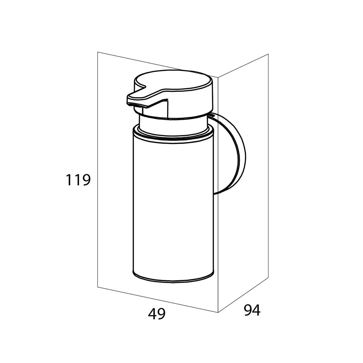 Tiger " Noon Zeepdispenser Klein " - Zwart