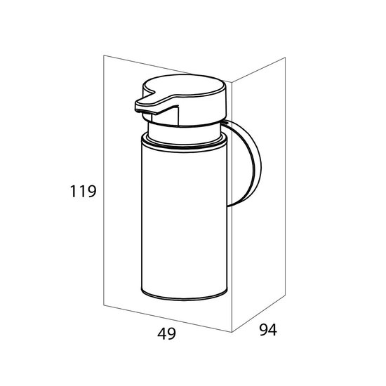 Tiger " Noon Zeepdispenser Klein " - Zwart