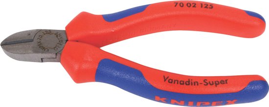 Knipex Zijsnijtang zwart geatramenteerd met meer-componentengrepen 125 mm