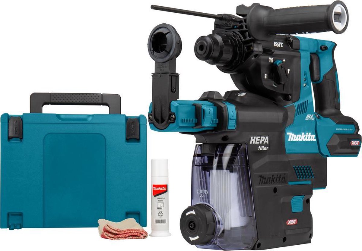 Makita HR003GZ02 | Combihamer | SDS-Plus | 40V Max | met stofafzuiging | Body | Zonder Accu&apos;s & Laders