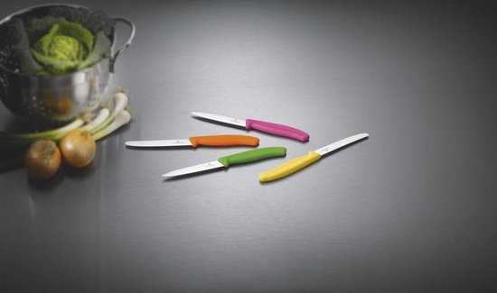 Victorinox Groente-schilmesje 8cm met kartel - Oranje