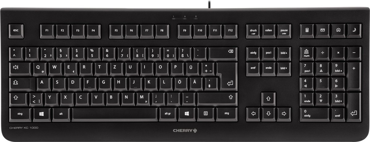 Cherry KC 1000 toetsenbord USB AZERTY Frans - Zwart