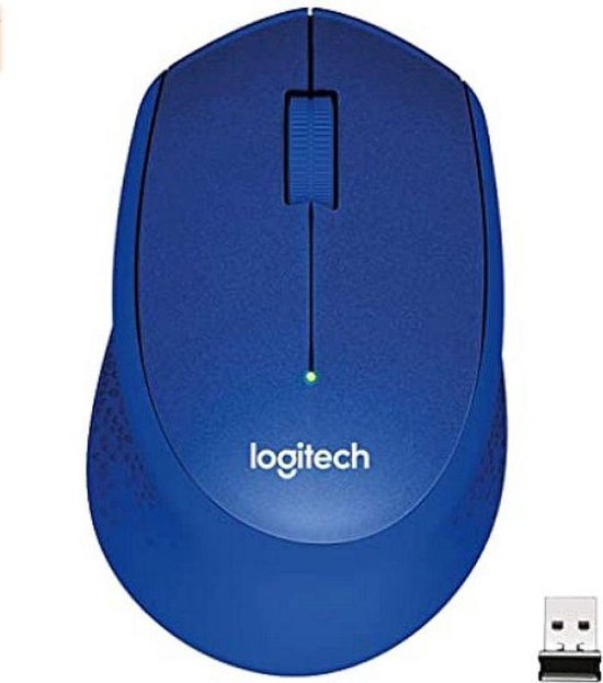 Logitech M330 Silent Draadloze Muis - Blauw