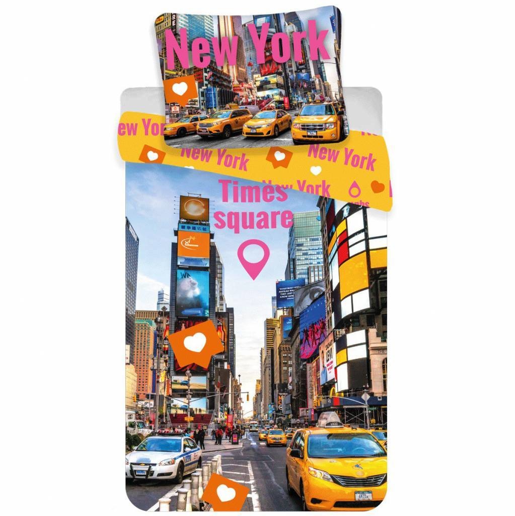 Times Square - Dekbedovertrek - Eenpersoons - 140 x 200 cm - Multi