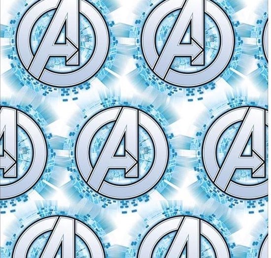 Marvel Dekbedovertrek Team - Eenpersoons - 140 x 200 cm - Multi - Blauw