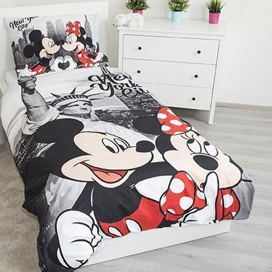 New York - Dekbedovertrek - Eenpersoons - 140 x 200 cm - Polyester