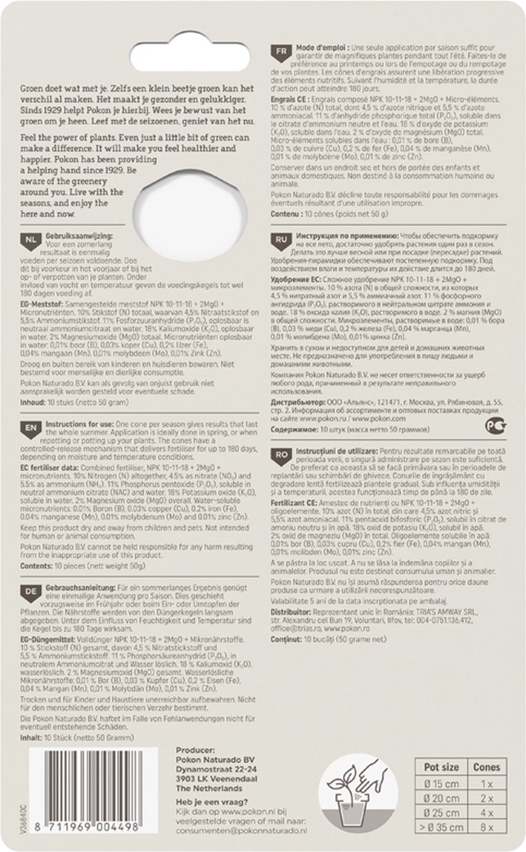 Pokon Terras en Balkon Voedingskegels