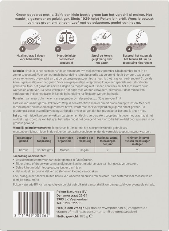 Pokon Mos Weg! 875gr