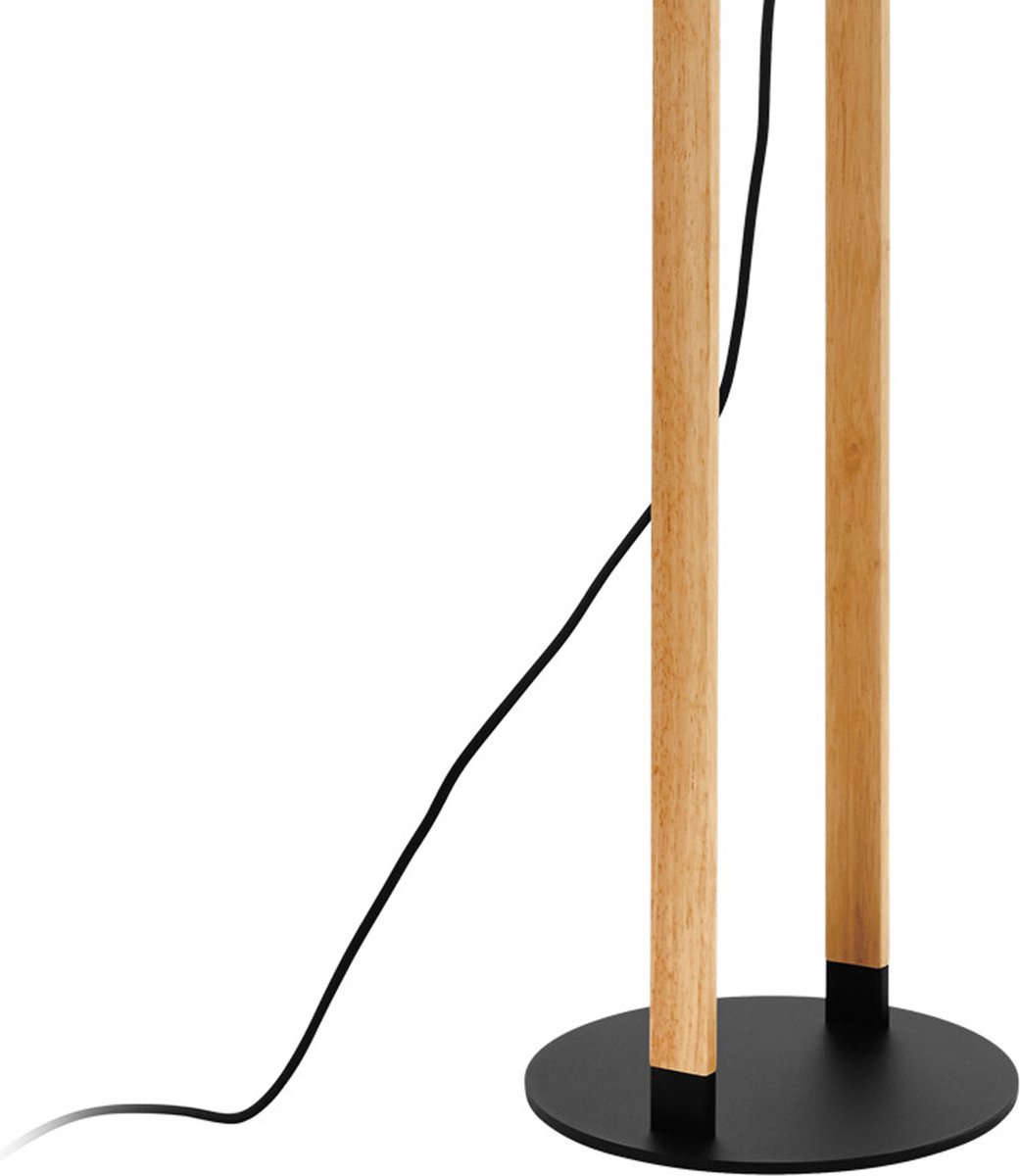 EGLO Vloerlamp Hornwood 23x23x140cm - Zwart