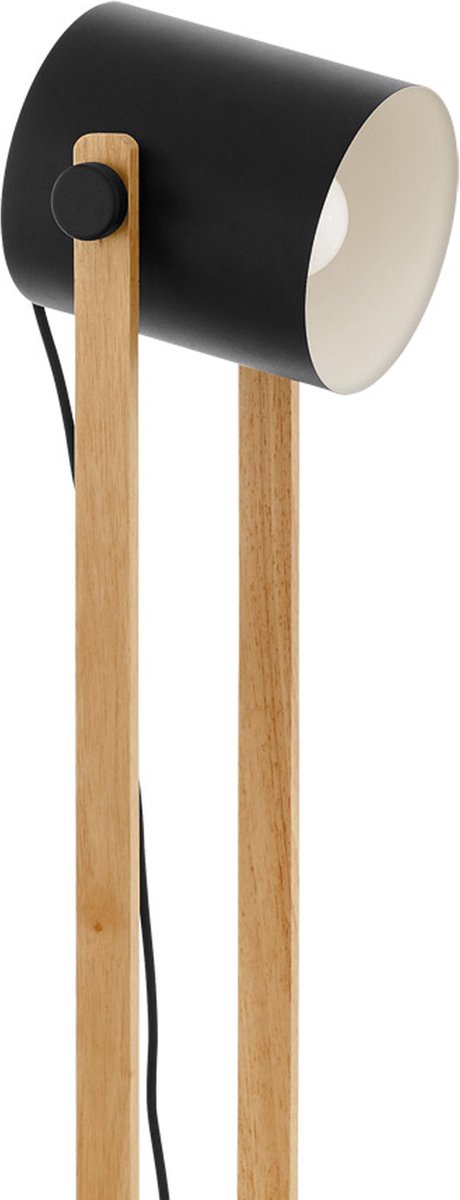 EGLO Vloerlamp Hornwood 23x23x140cm - Zwart
