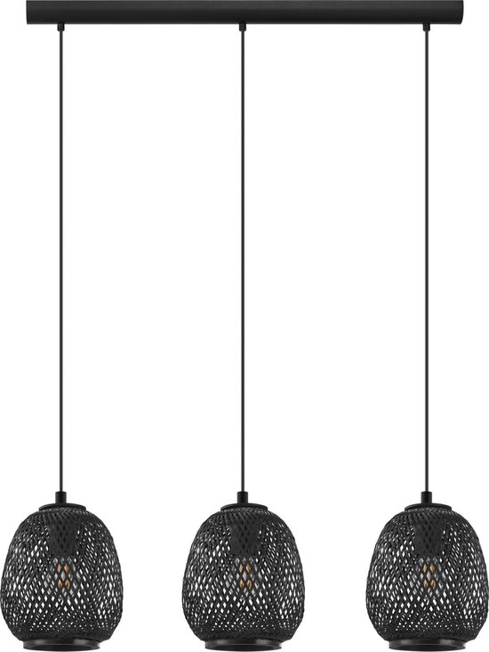 EGLO Hanglamp Dembleby E27 90cm - Zwart