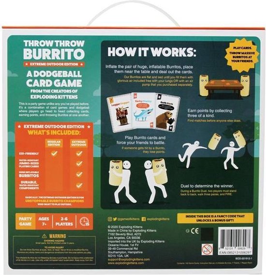 Asmodee Throw Throw Burrito Extreme Outdoor Edition (Engels)