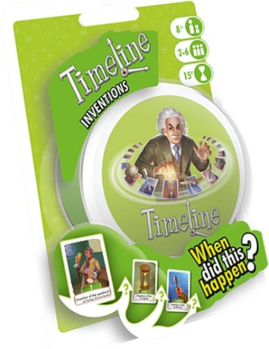 Asmodee Timeline Uitvindingen Blister - Groen