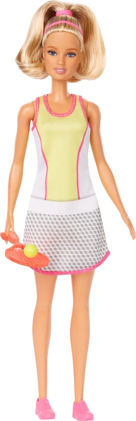 Barbie - Tennisspeler - Geel