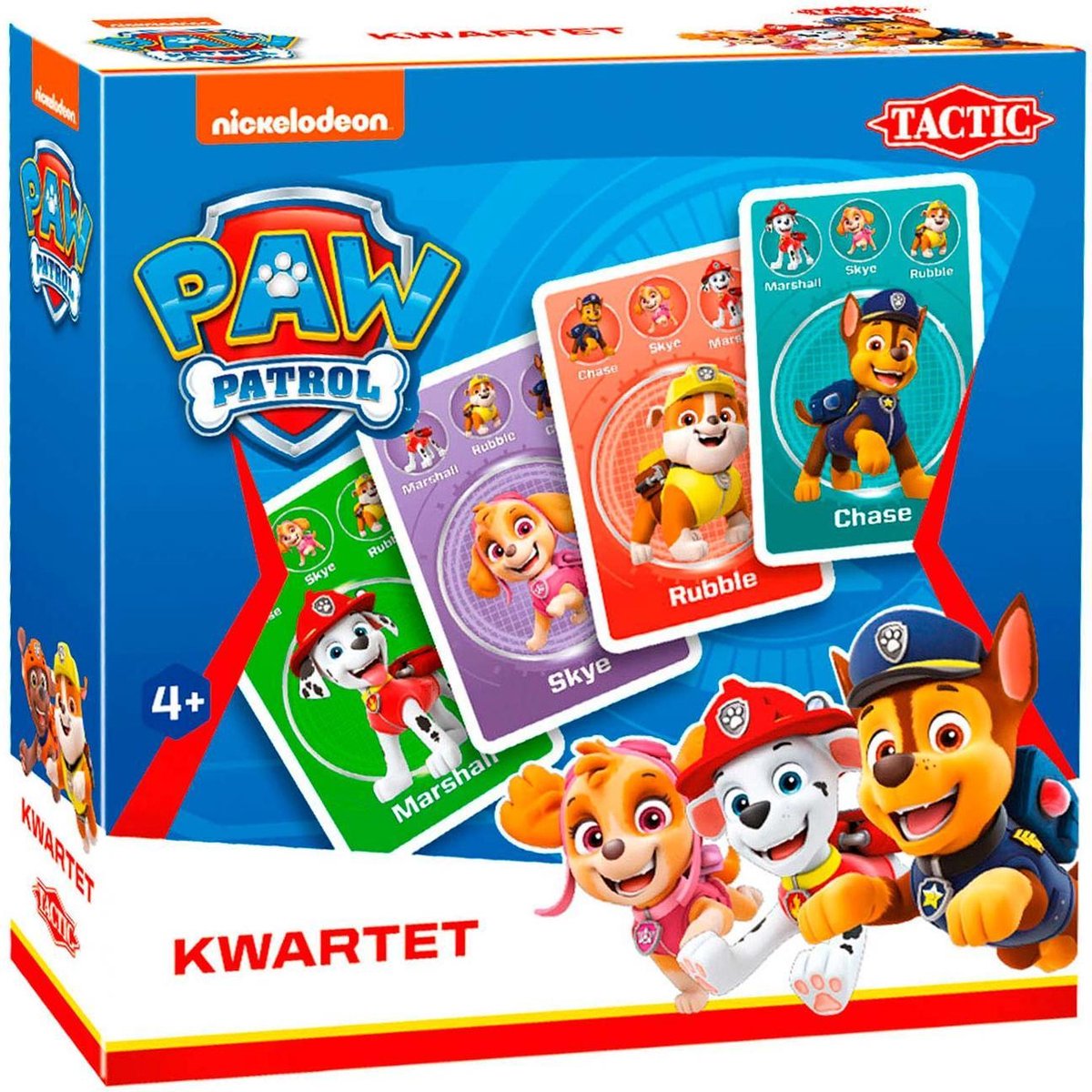 Tactic Paw Patrol Kwartet - Blauw
