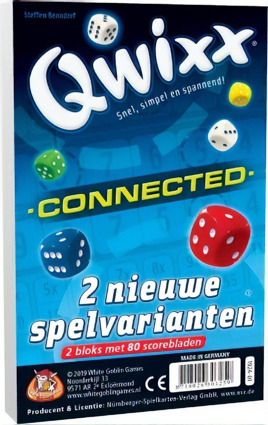 White Goblin Games Qwixx Connected - Blauw