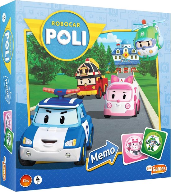 Just Games Robocar Poli - Memo - Blauw