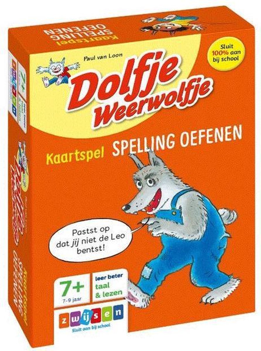 Zwijsen Dolfje Weerwolfje - Kaartspel Spelling Oefenen