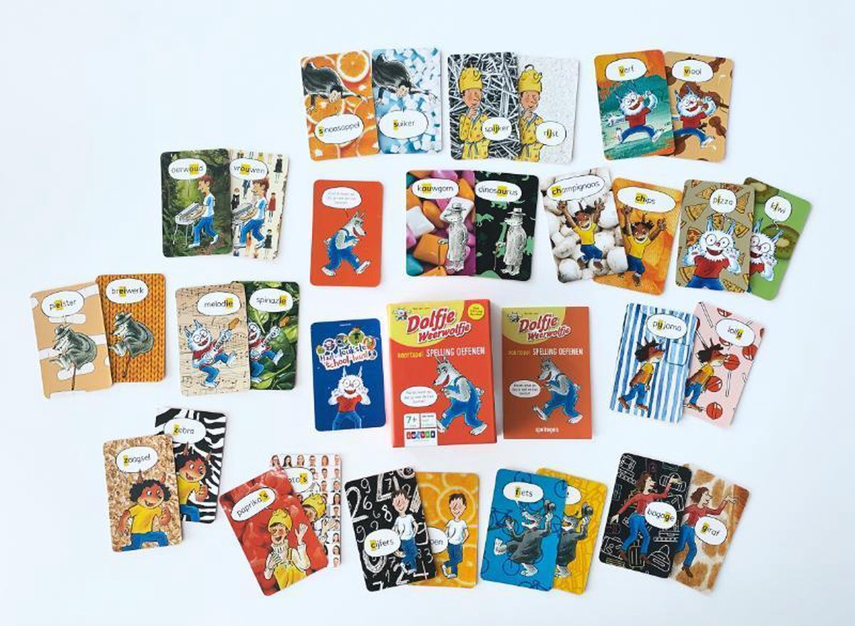 Zwijsen Dolfje Weerwolfje - Kaartspel Spelling Oefenen