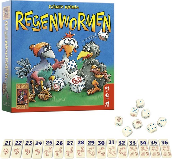 999Games Regenwormen - Blauw