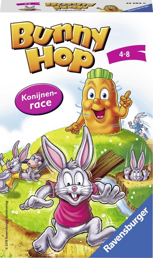 Ravensburger Bunny Hop Konijnenrace - Oranje