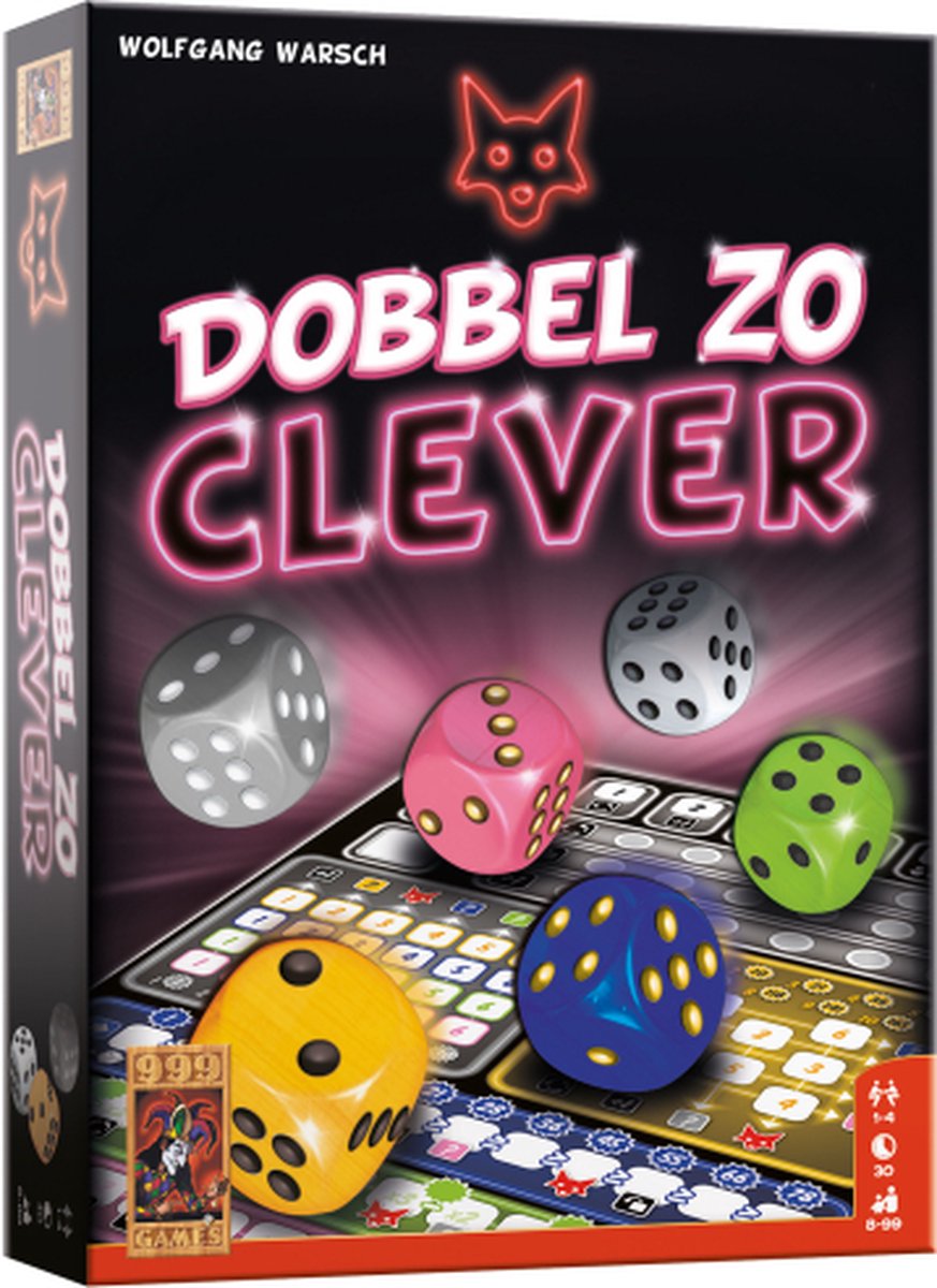 999Games Dobbel Zo Clever - Zwart