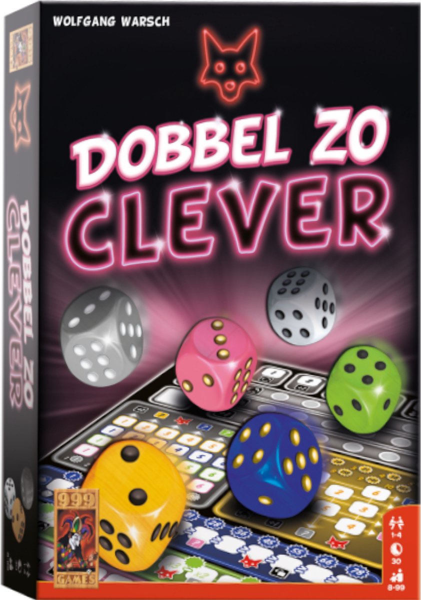999Games Dobbel Zo Clever - Zwart