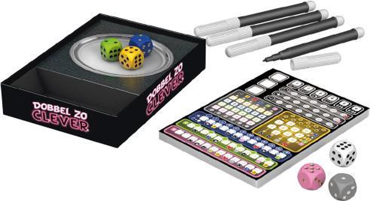 999Games Dobbel Zo Clever - Zwart