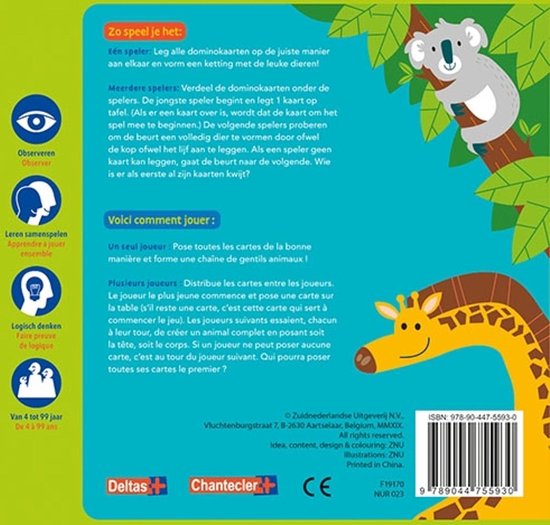 Mijn Eerste Domino - Vrolijke Dieren / Mon Premier Domino - Les Gentils Animaux