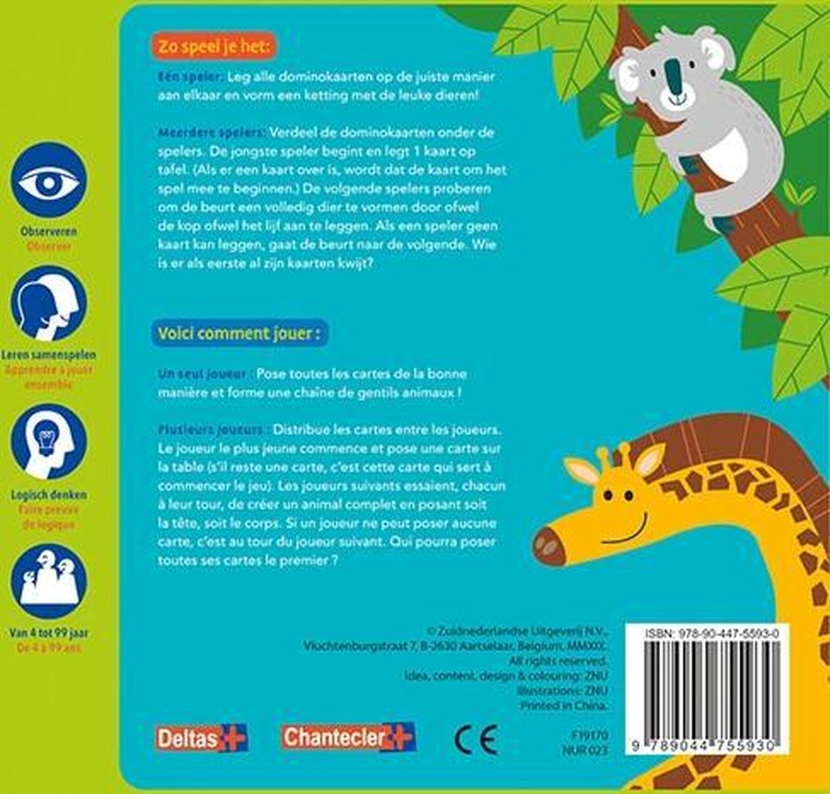 Mijn Eerste Domino - Vrolijke Dieren / Mon Premier Domino - Les Gentils Animaux