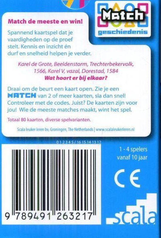 Match Kaartspel Match Geschiedenis