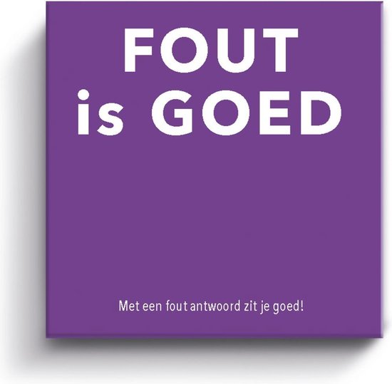 Tactic Gift Game - Fout Is Goed - Paars