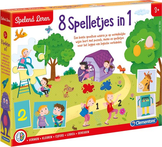 Clementoni Spelend Leren - 8 Spelletjes In 1