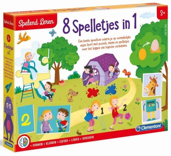 Clementoni Spelend Leren - 8 Spelletjes In 1