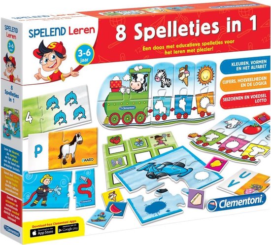 Clementoni Spelend Leren - 8 Spelletjes In 1