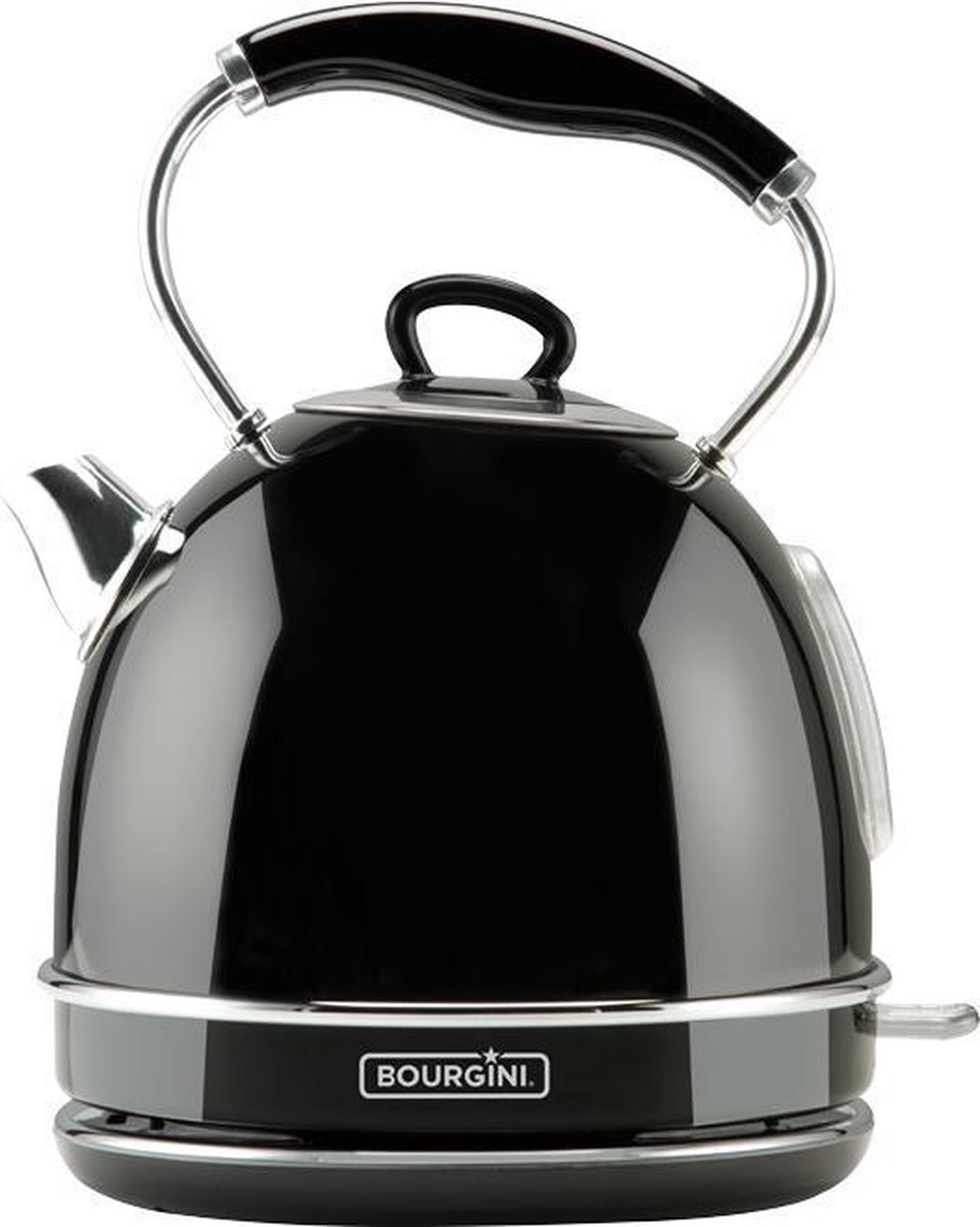 Bourgini Nostalgic Water Kettle Deluxe 1.7L - Negro