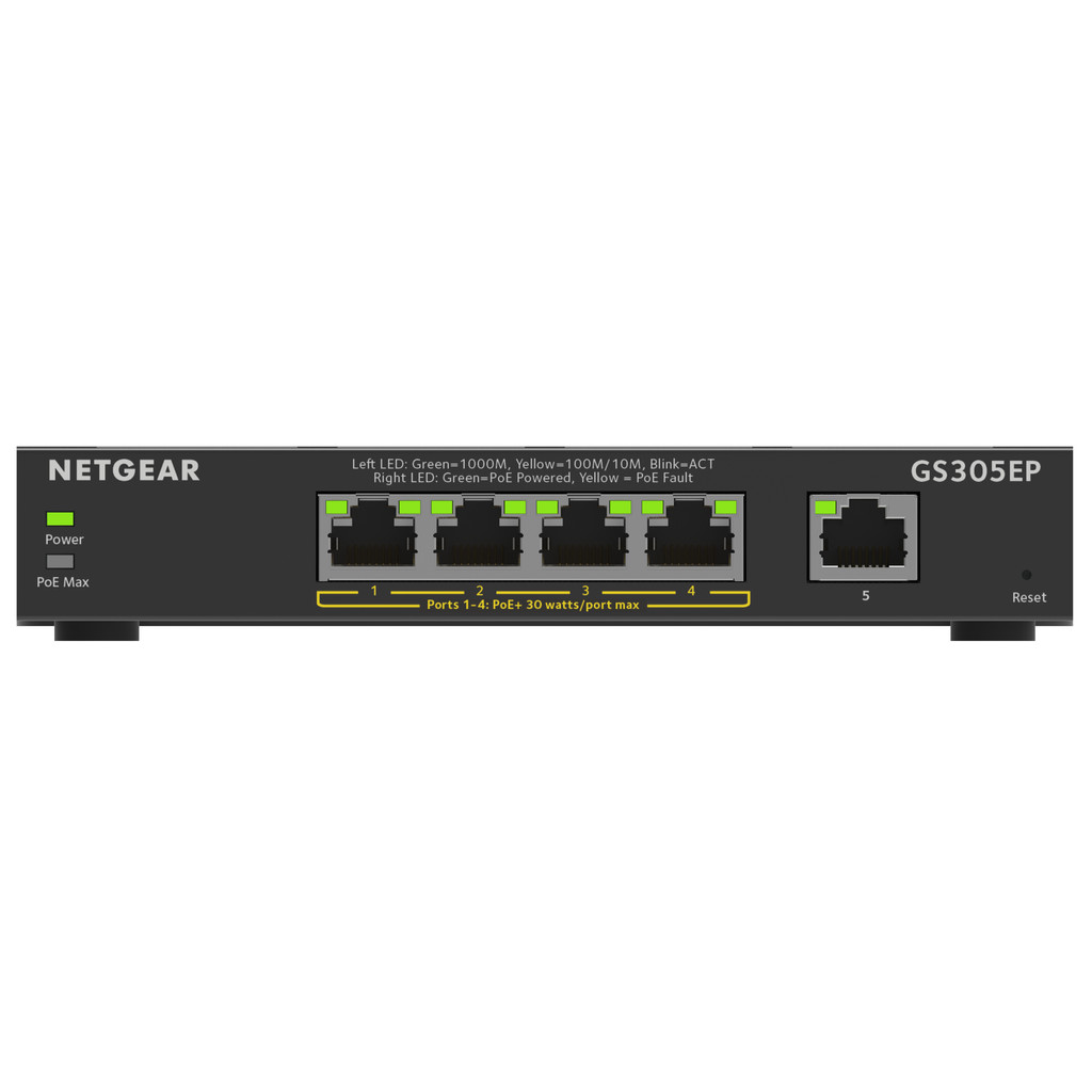 Netgear GS305EP - Zwart