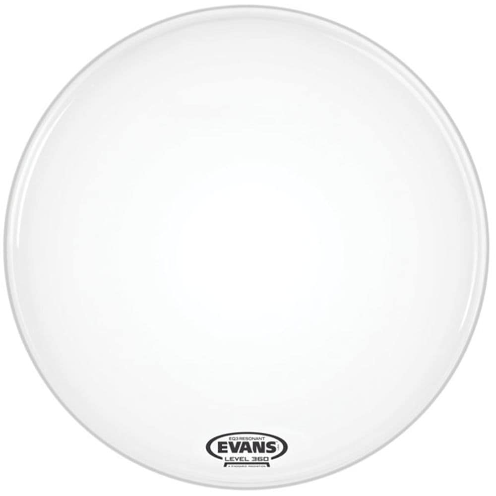 Evans BD20RSW-NP EQ3 No Port Resonant Smooth White 20 inch vel