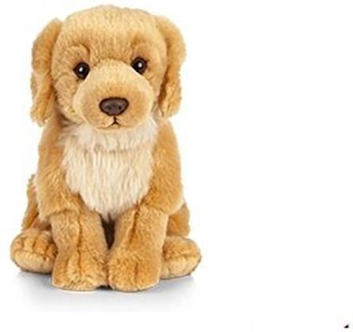 Living Nature Pluche Golden Retriever Honden Knuffel 20 Cm Zittend - Golden Retriever Huisdieren Knuffels - Speelgoed - Bruin