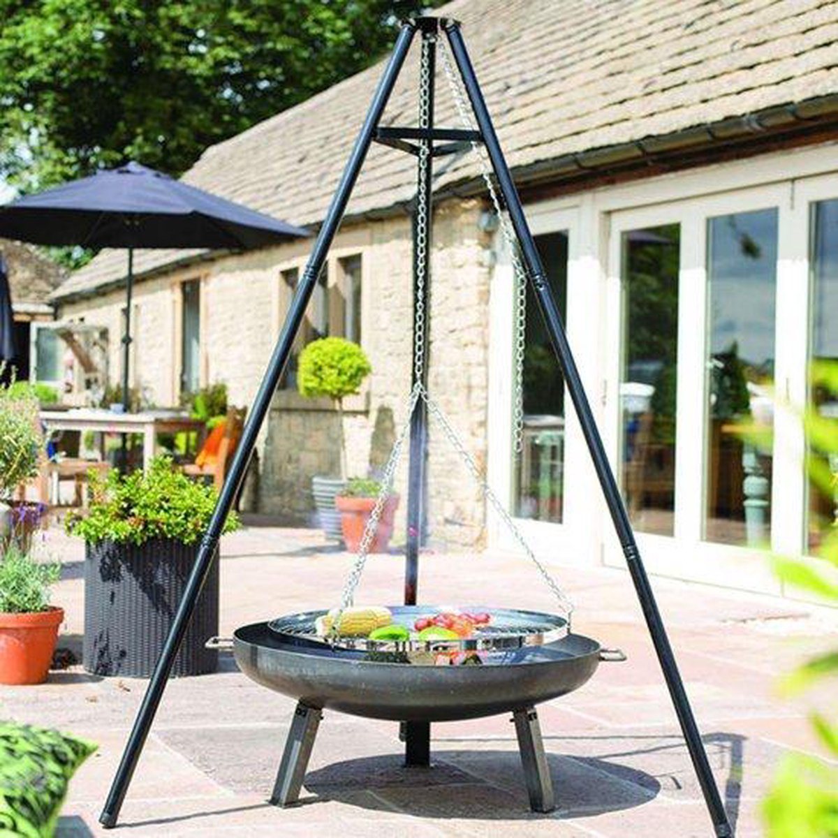 BBGrill Tripod Grill - Zwart