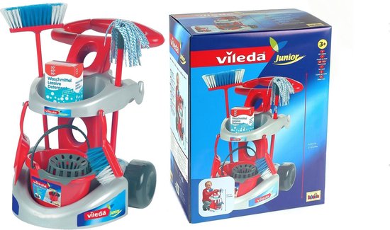 Vileda Speelgoed Schoonmaakkar Met Accessoires 7-delig
