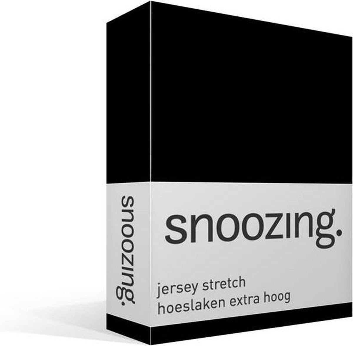 Snoozing Stretch - Hoeslaken - Extra Hoog - 160/180x200/220/210 - - Zwart