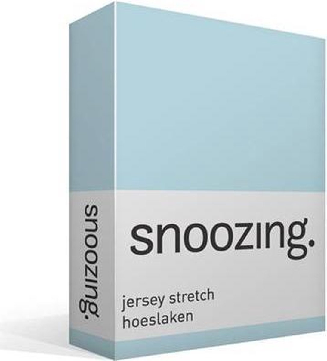 Snoozing Jersey Stretch - Hoeslaken - 200x200/220/210 - Hemel - Blauw