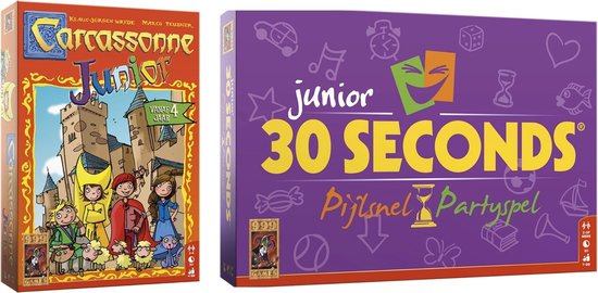 999Games Spellenbundel - Bordspel - 2 Stuks - Carcassonne Junior & 30 Seconds Junior