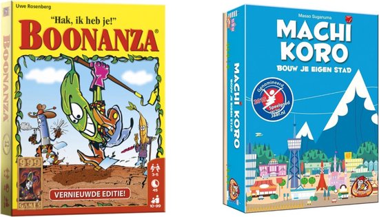 999Games Spellenbundel - Kaartspellen - 2 Stuks - Boonanza & Machi Koro Basisspel