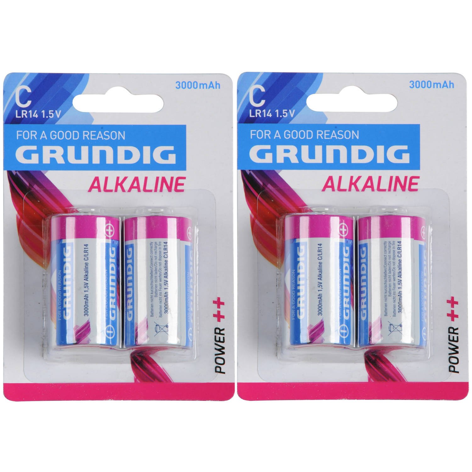 Grundig 10x Alkaline Lr14 C-batterijen 1,5 Volt - Altijd Handig In Huis - Batterijen