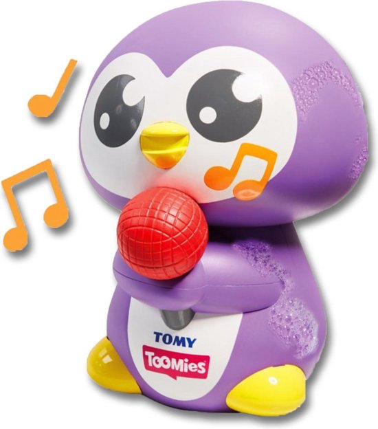 Tomy Badspeelgoed Pinguïn Junior 16 Cm/wit - Paars