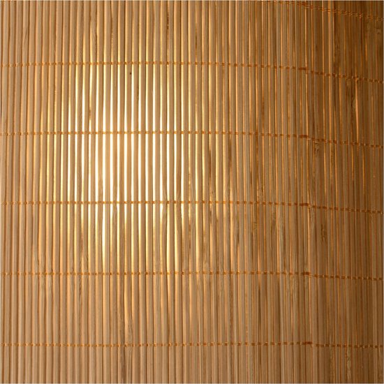 Lucide Magius Vloerlamp Rotan E27/40w H160 Zwart/natuurkl - Bruin